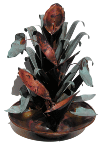 Calla Lily Table Top Copper Fountain