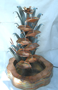 Copper Water Fountain Double Wall Cat Tail