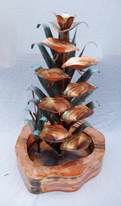 Copper Water Fountain Double Wall Cat Tail 3ft