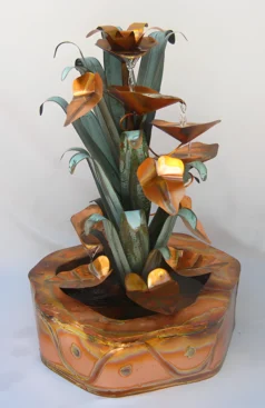 Copper Water Fountains Double Wall Base Designs