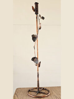 Hand Made Copper Tiki Torch 4ft